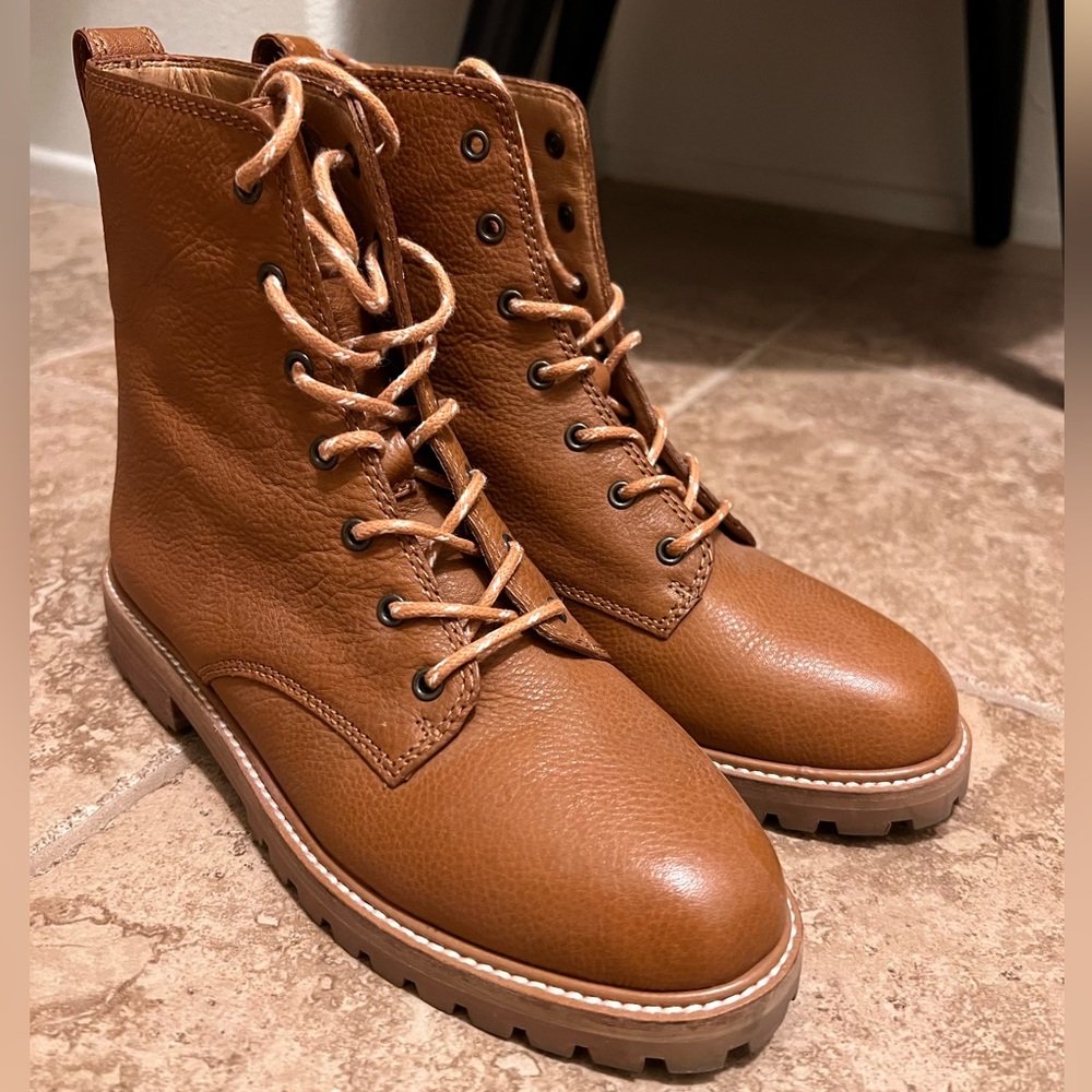 Madewell Claire Tan boots, size 6